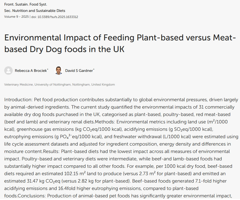 Environmental impact